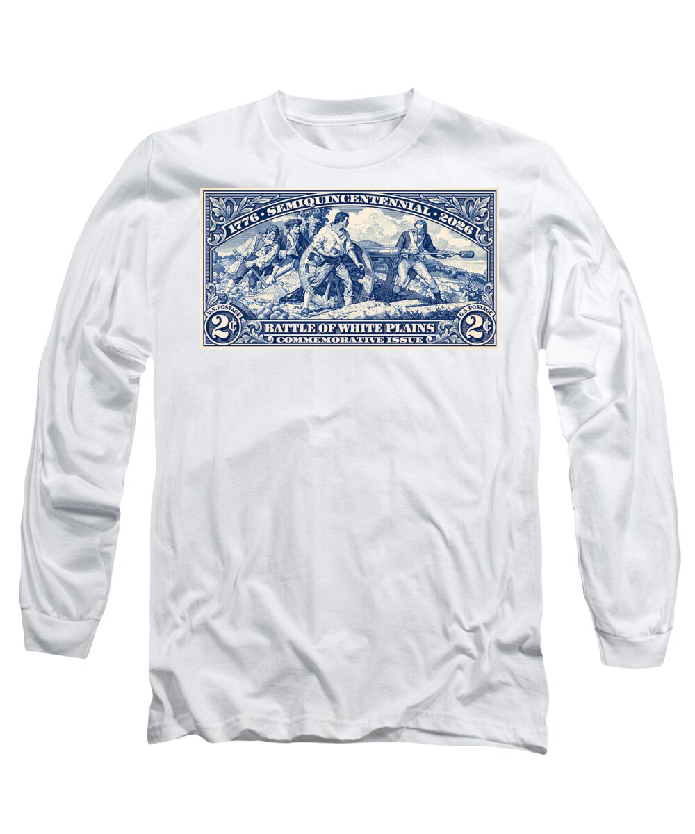 White Plains 2c blue - Long Sleeve T-Shirt