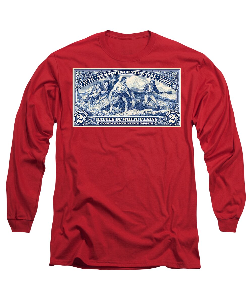 White Plains 2c blue - Long Sleeve T-Shirt