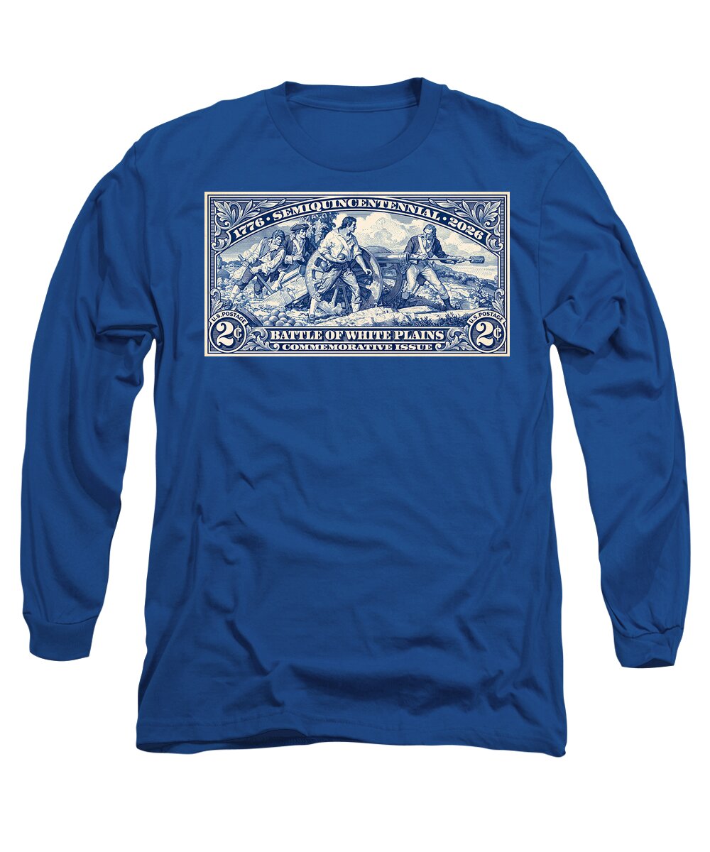 White Plains 2c blue - Long Sleeve T-Shirt