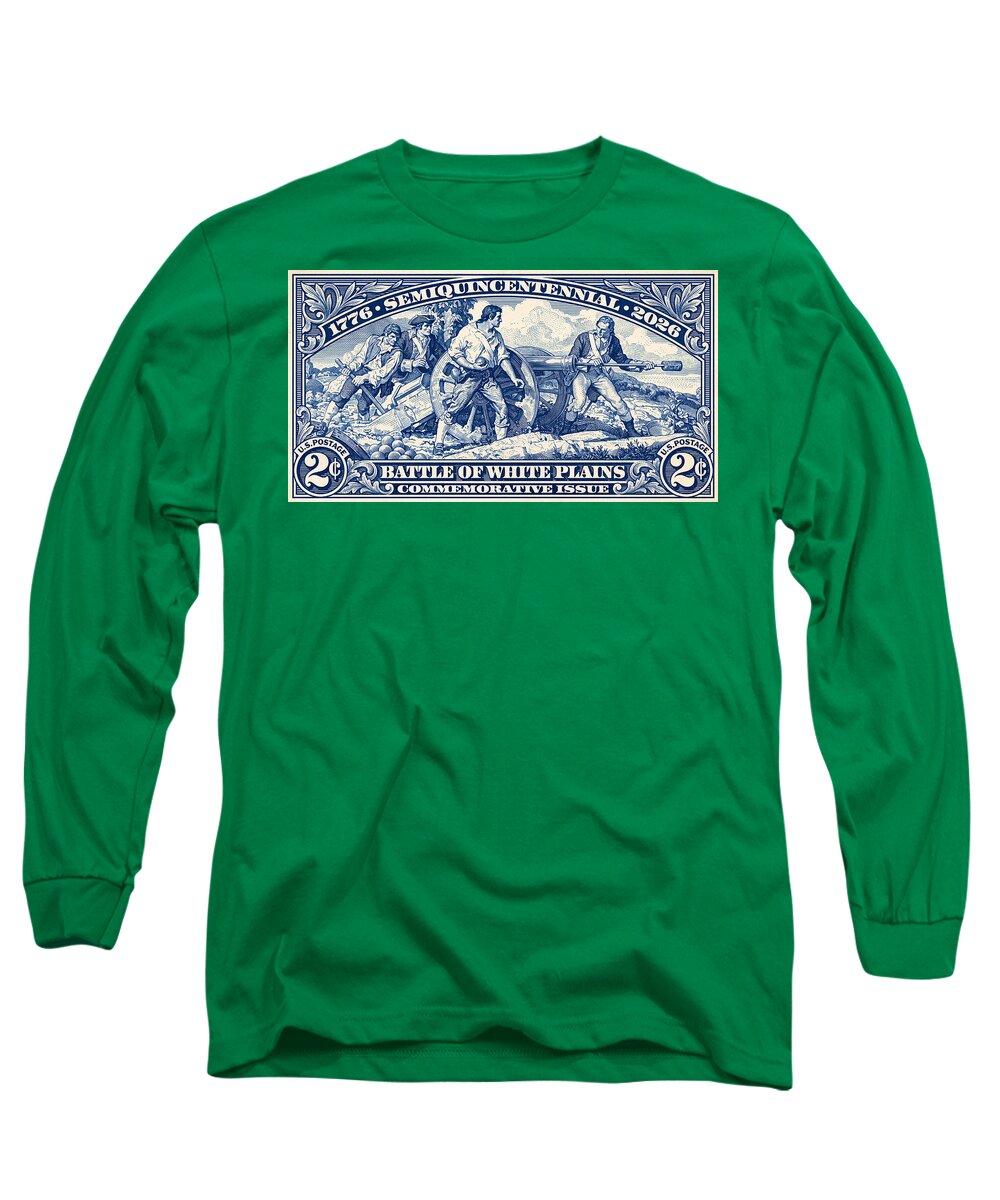 White Plains 2c blue - Long Sleeve T-Shirt