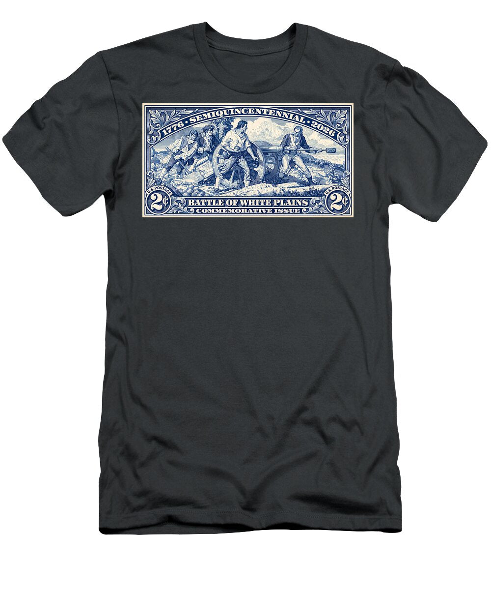 White Plains 2c blue - T-Shirt