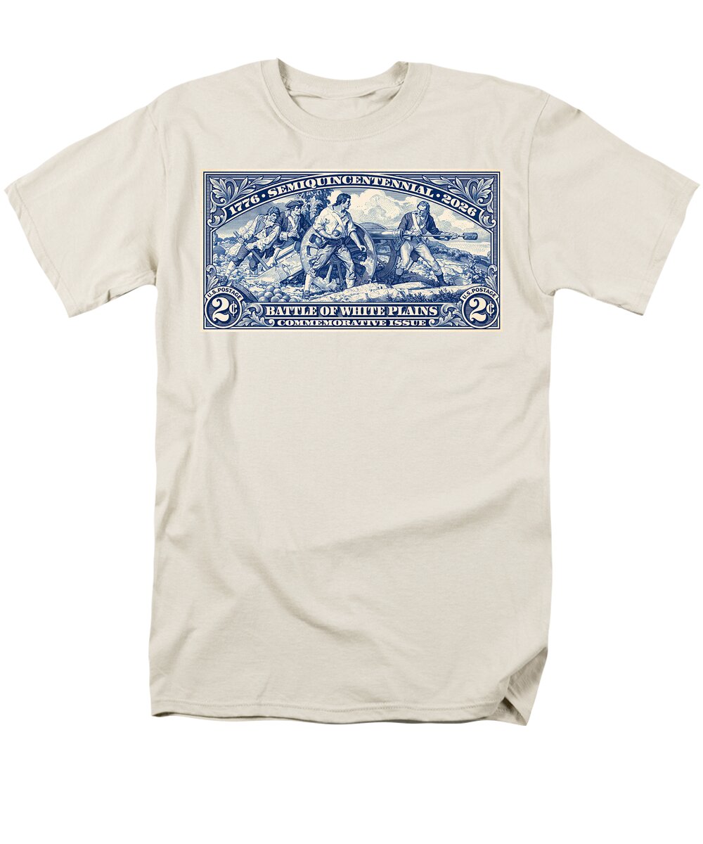 White Plains 2c blue - Men's T-Shirt  (Regular Fit)