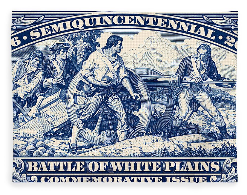 White Plains 2c blue - Blanket
