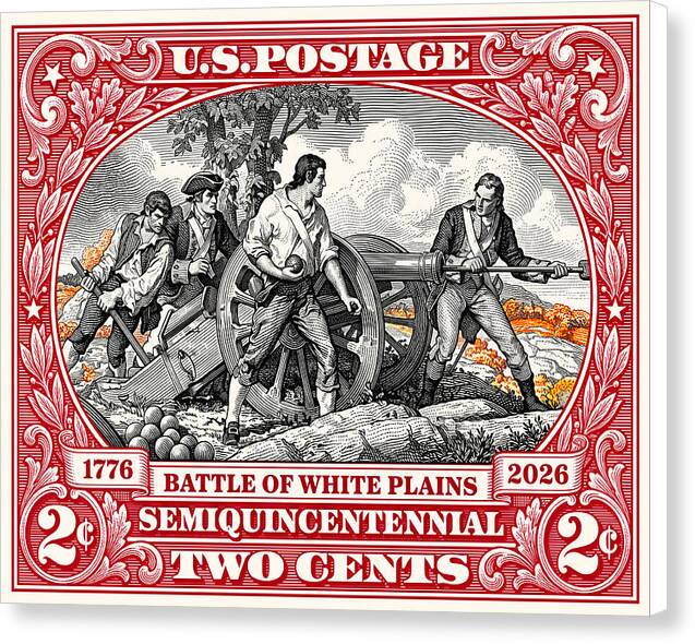 White Plains 2c - Canvas Print