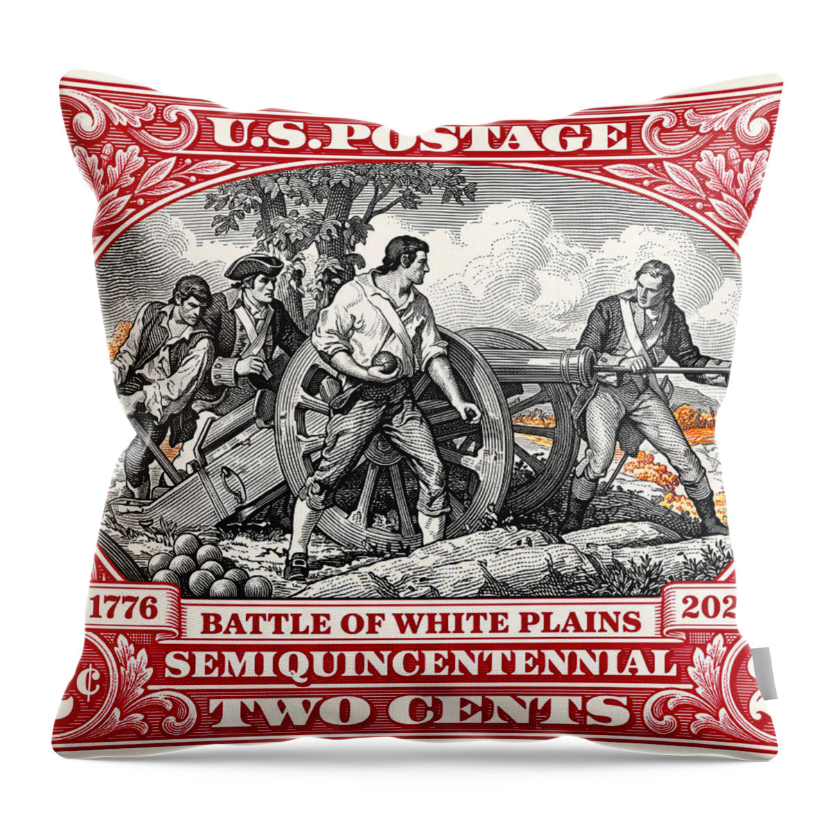 White Plains 2c - Throw Pillow