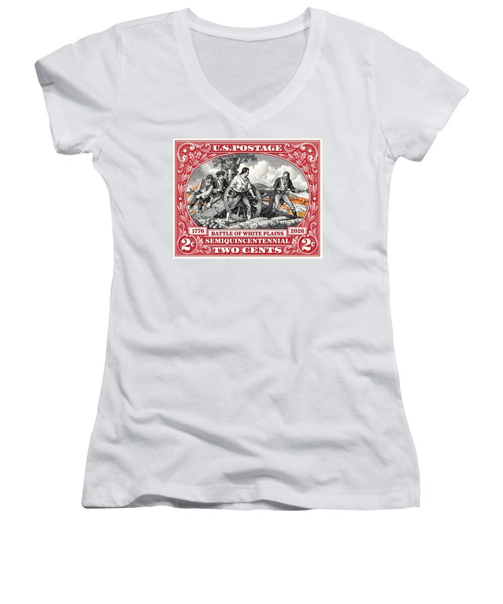 White Plains 2c - Women's V-Neck