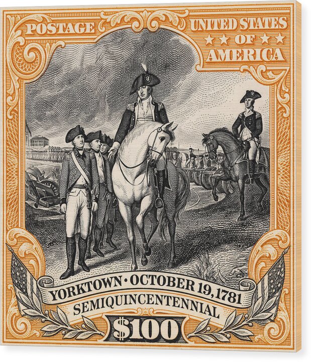Yorktown $100 - Wood Print
