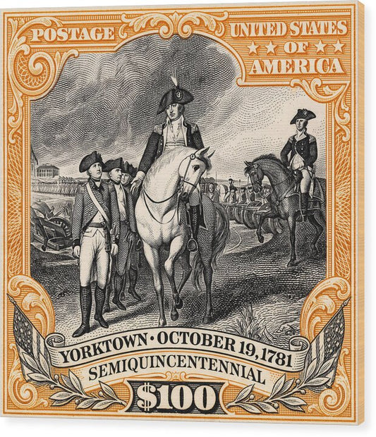 Yorktown $100 - Wood Print