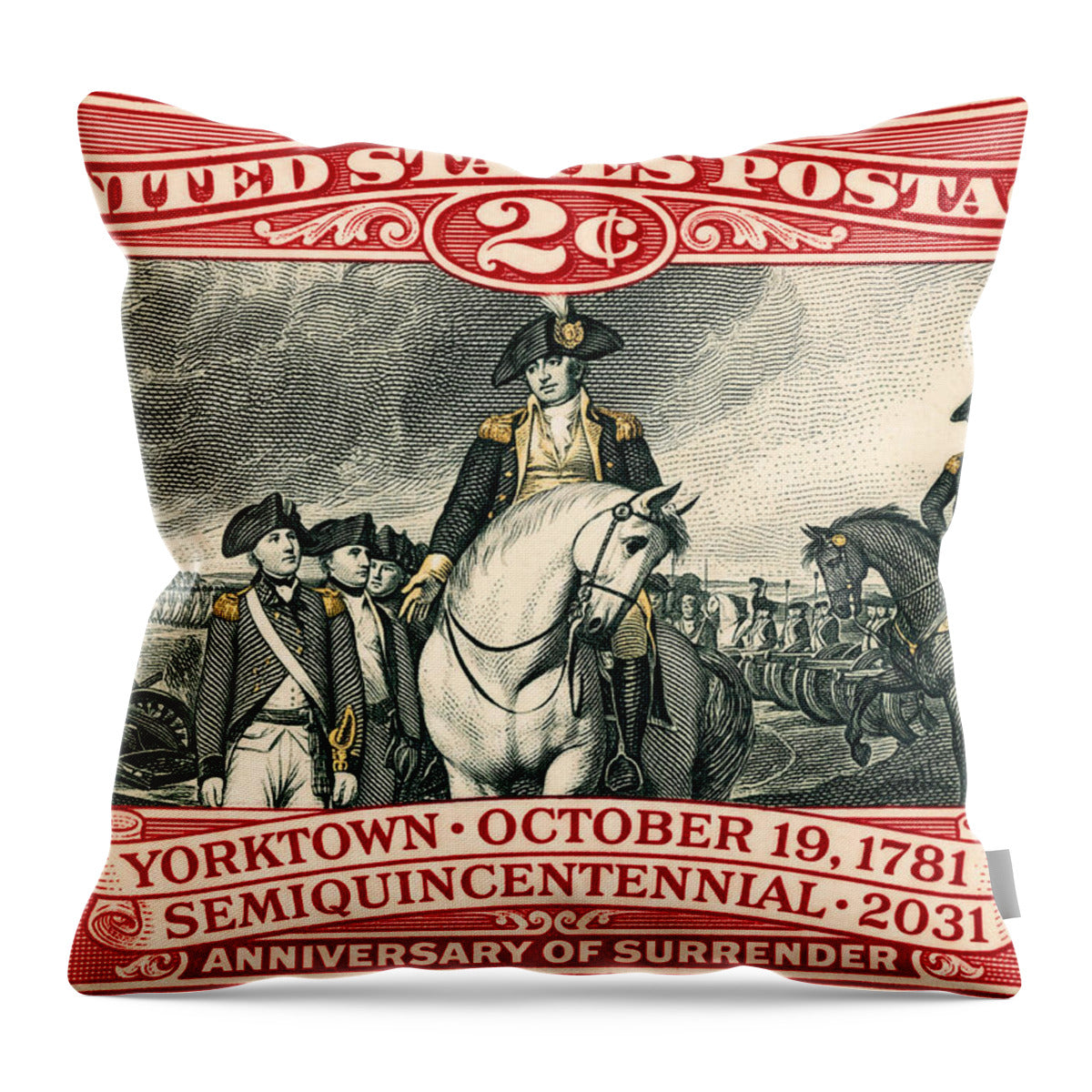 Yorktown 2c - Throw Pillow