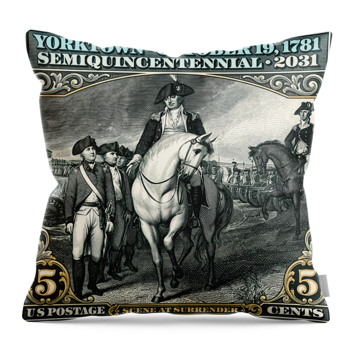 Yorktown 5c - Throw Pillow